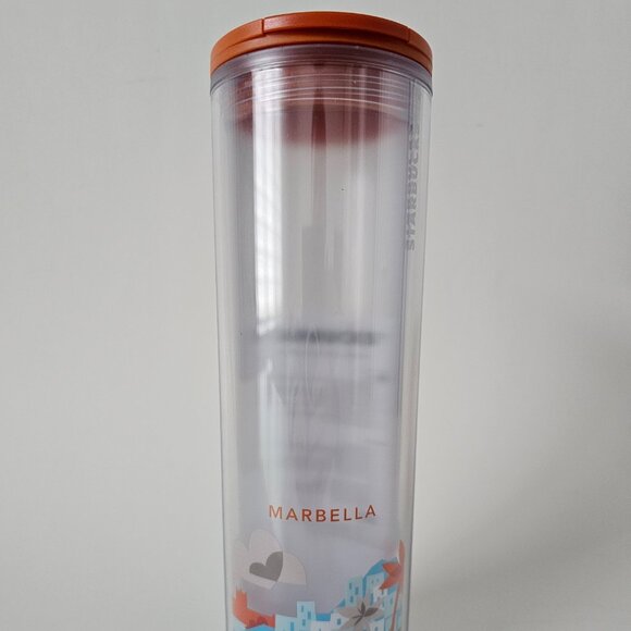 NEW STARBUCKS You Are Here Marbella, Spain Double Wall Tumbler w/SKU 16floz/473m - Picture 1 of 7